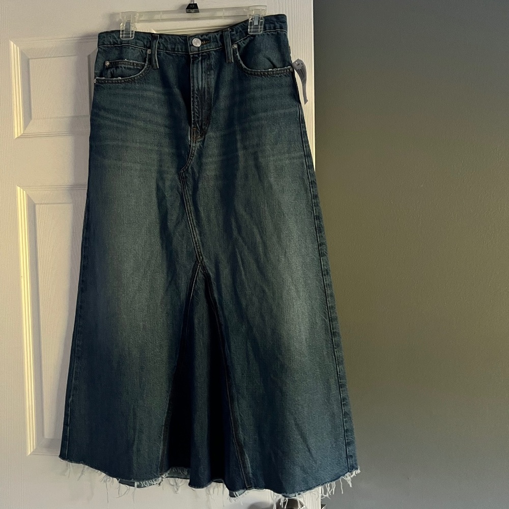 Frame Dorothy denim midi skirt - Picture 3 of 8